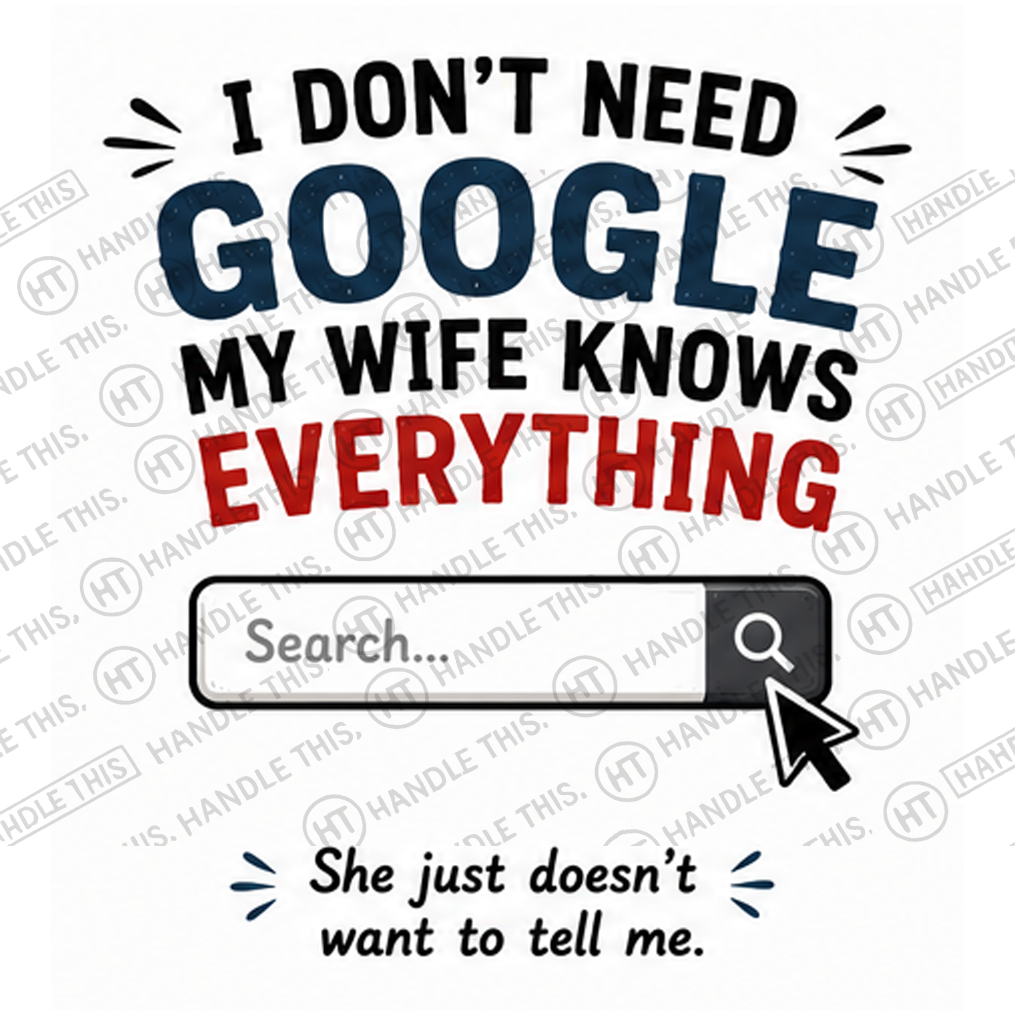 HT4114 I Dont Need Google My Wife Knows Everything watermarked artwork