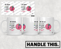 HT5008 My Brain 5% Names 3% Phone Numbers 2% Important Stuff 90% Song Lyrics mug mockup