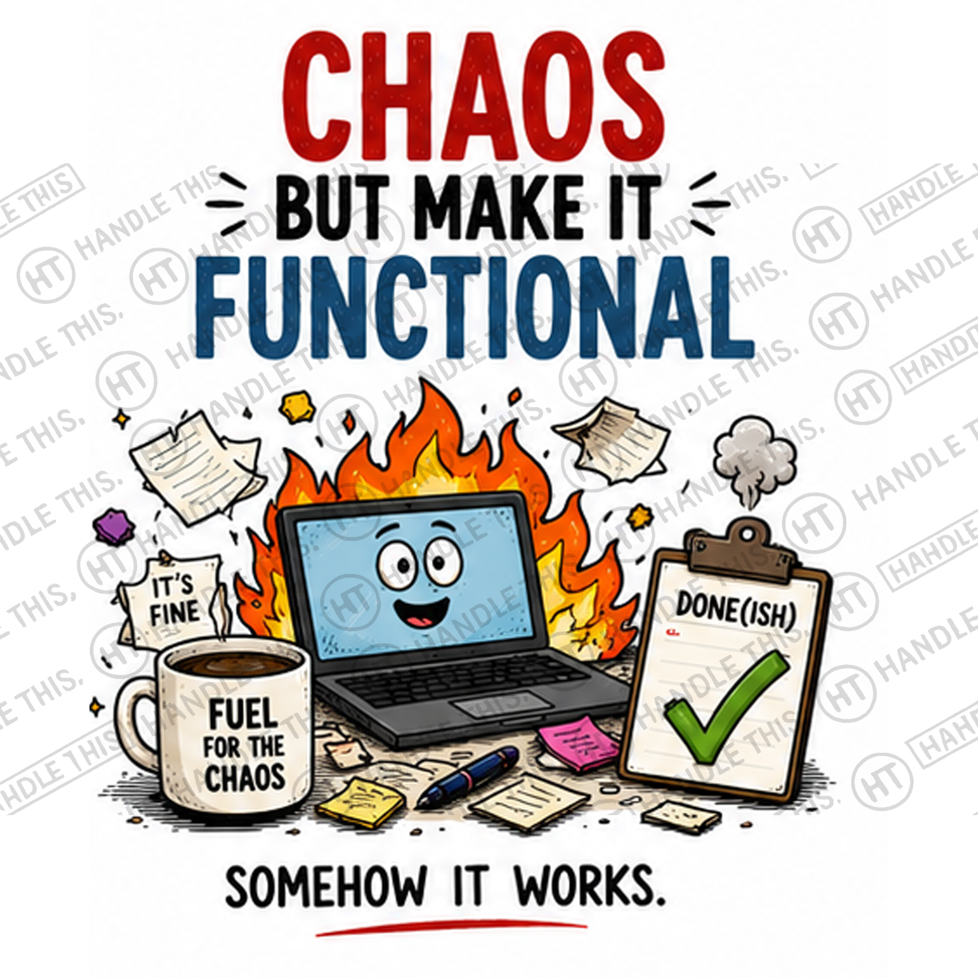 HT5037 Chaos But Make It Functional watermarked artwork