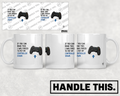HT6061 If You Can Read This I Was Forced to Put My Controller Down O mug mockup