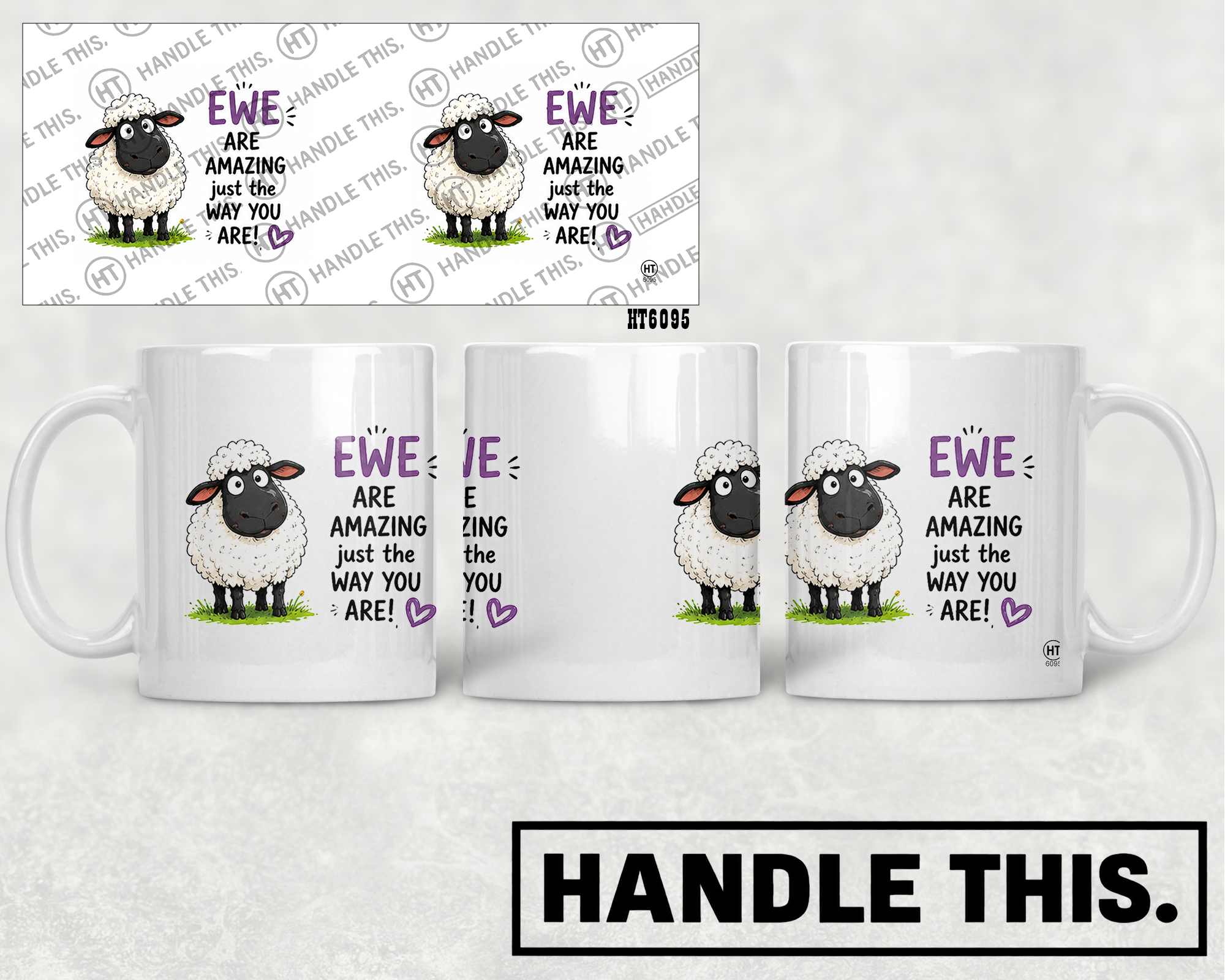 HT6095 Are Amazing Just the Way You Are mug mockup