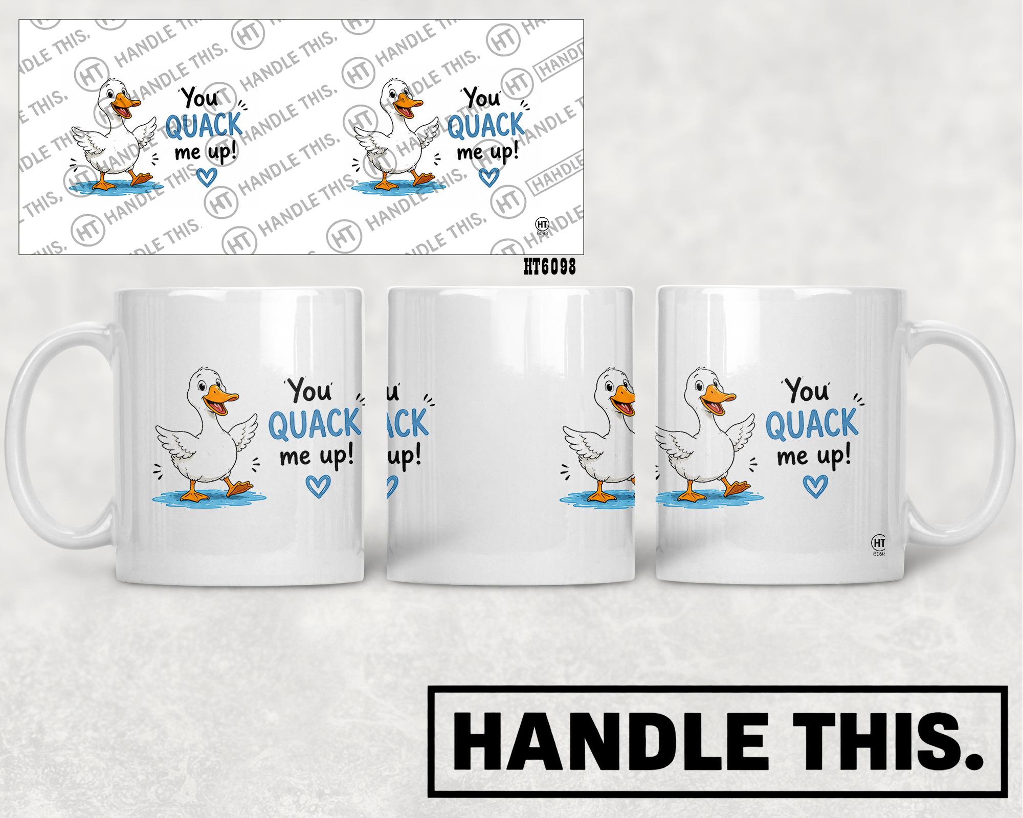 HT6098 You Quack Me Up mug mockup