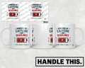 HT6210 Powered By Caffeine And Deadlines mug mockup