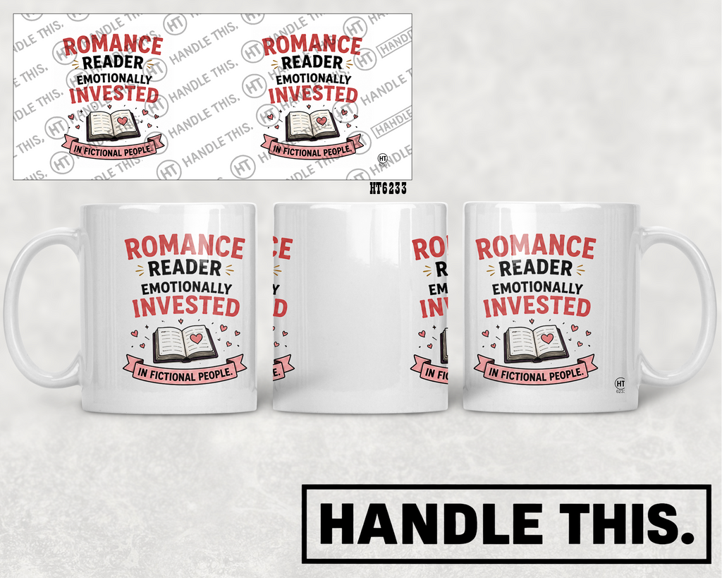 HT6233 Romance Reader Emotionally Invested mug mockup