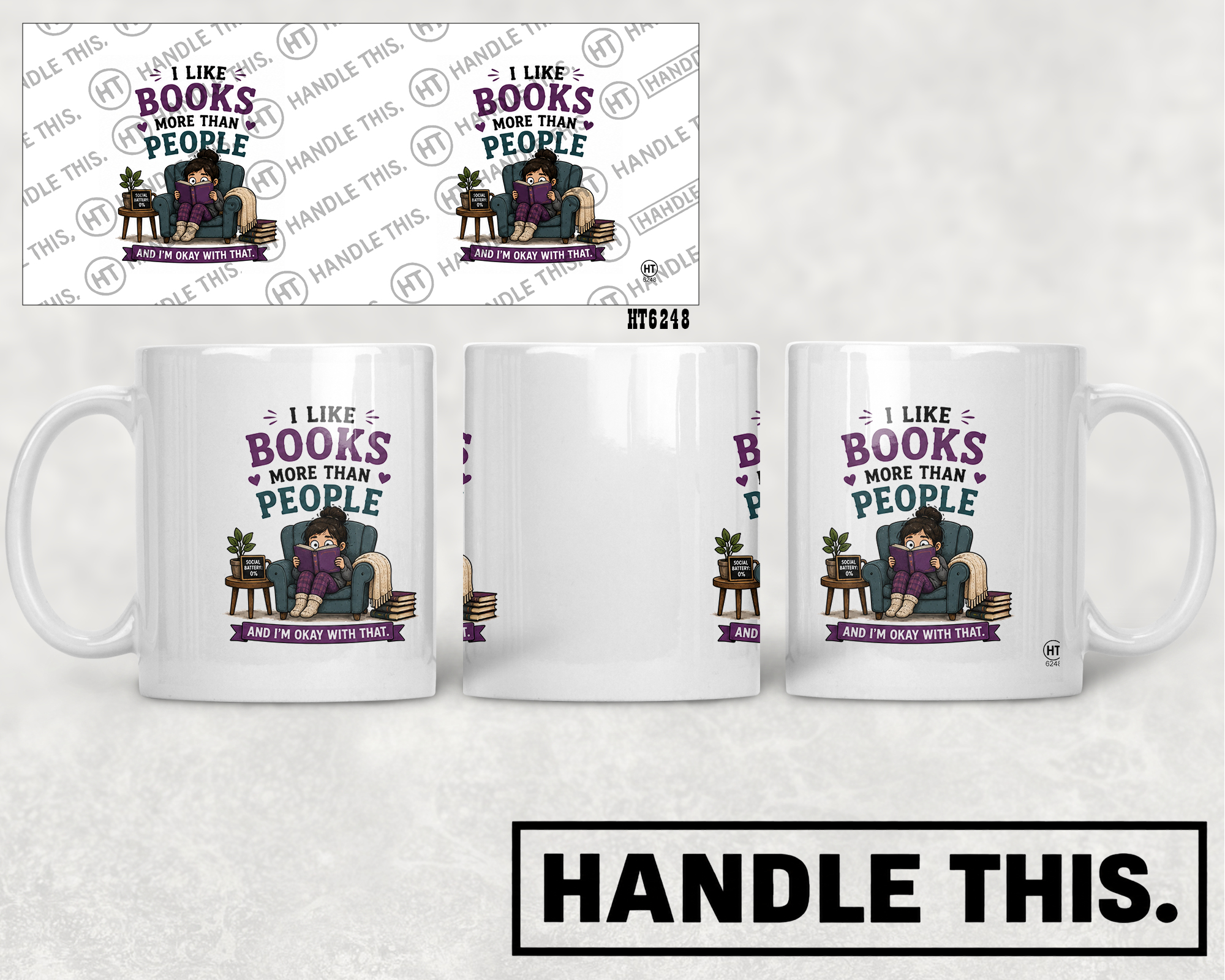 HT6248 I Like Books More Than People mug mockup