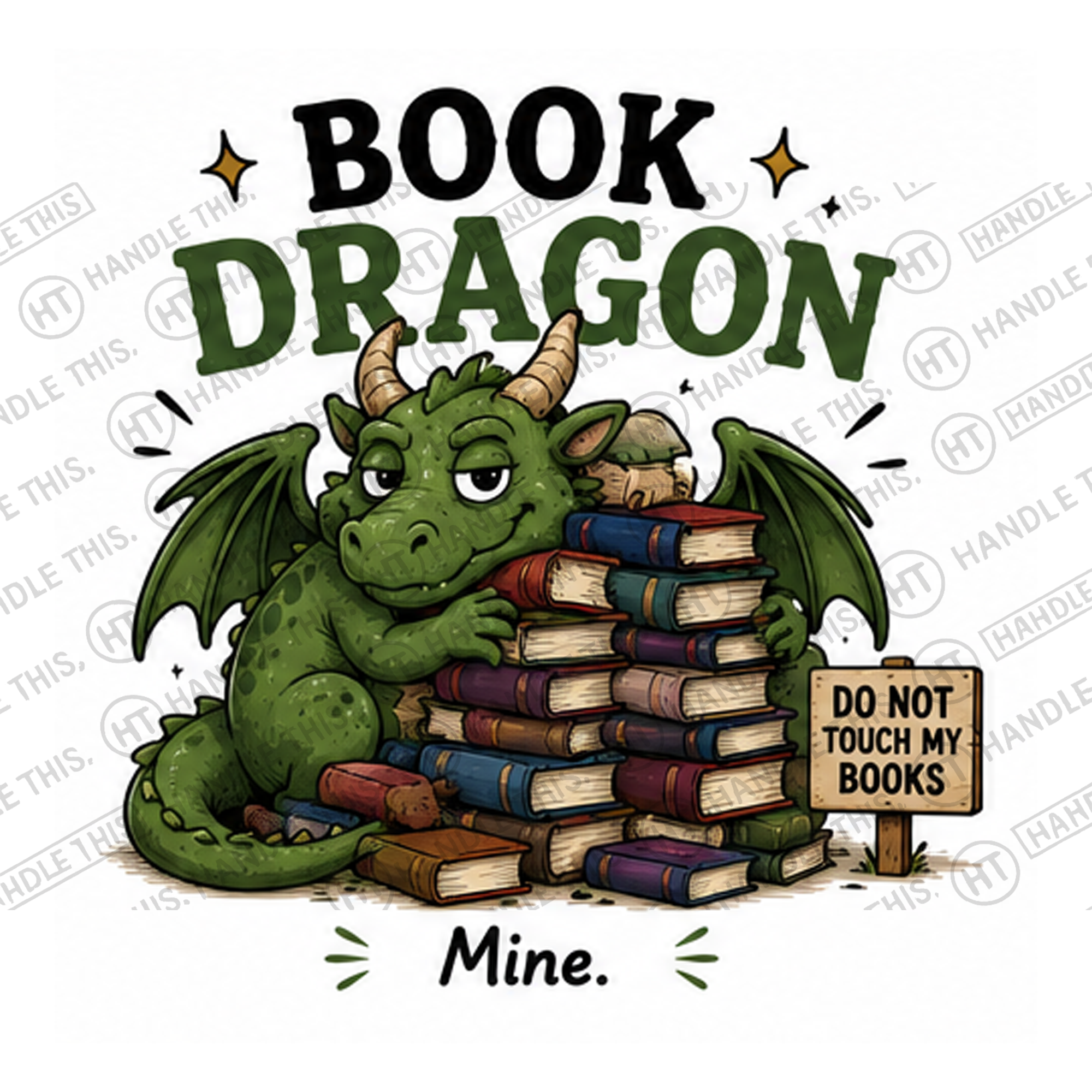 HT6255 Book Dragon watermarked artwork
