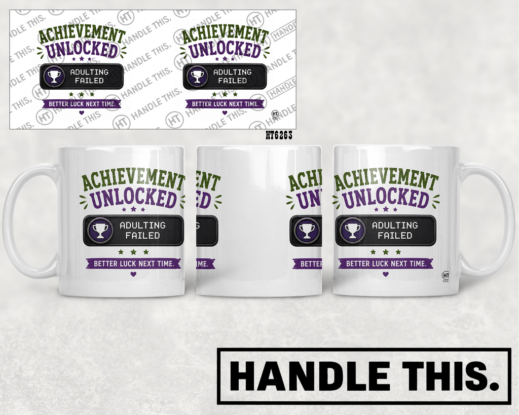 HT6263 Achievement Unlocked mug mockup