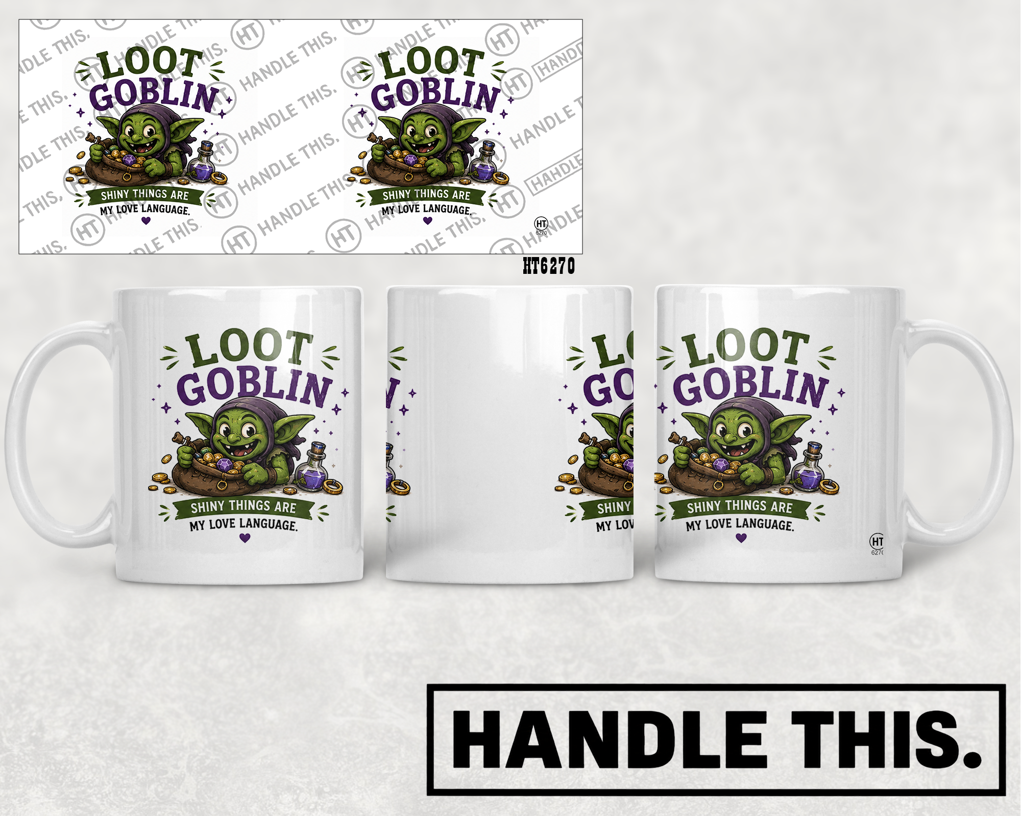 HT6270 Loot Goblin mug mockup