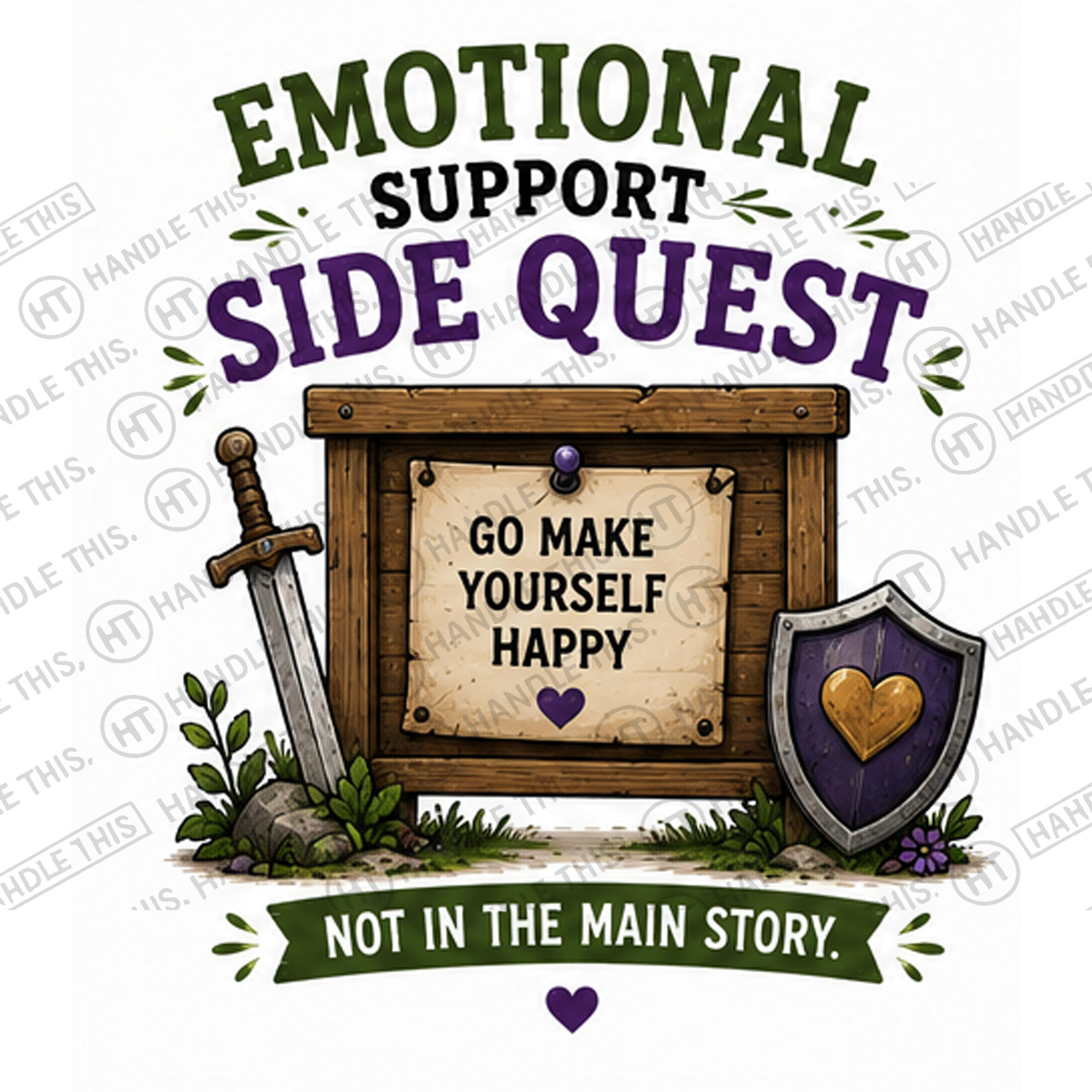 HT6272 Emotional Support Side Quest watermarked artwork