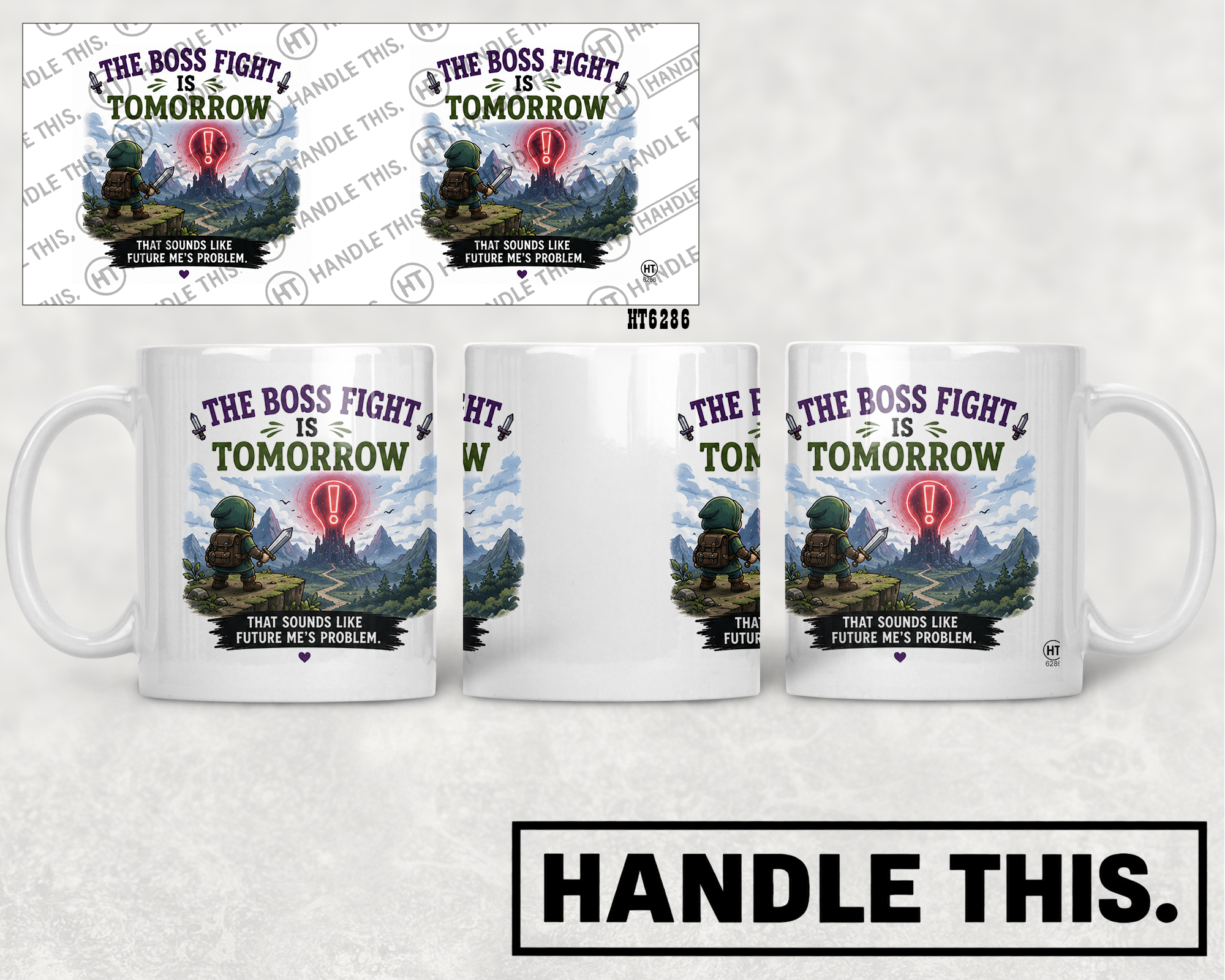 HT6286 The Boss Fight Is Tomorrow mug mockup