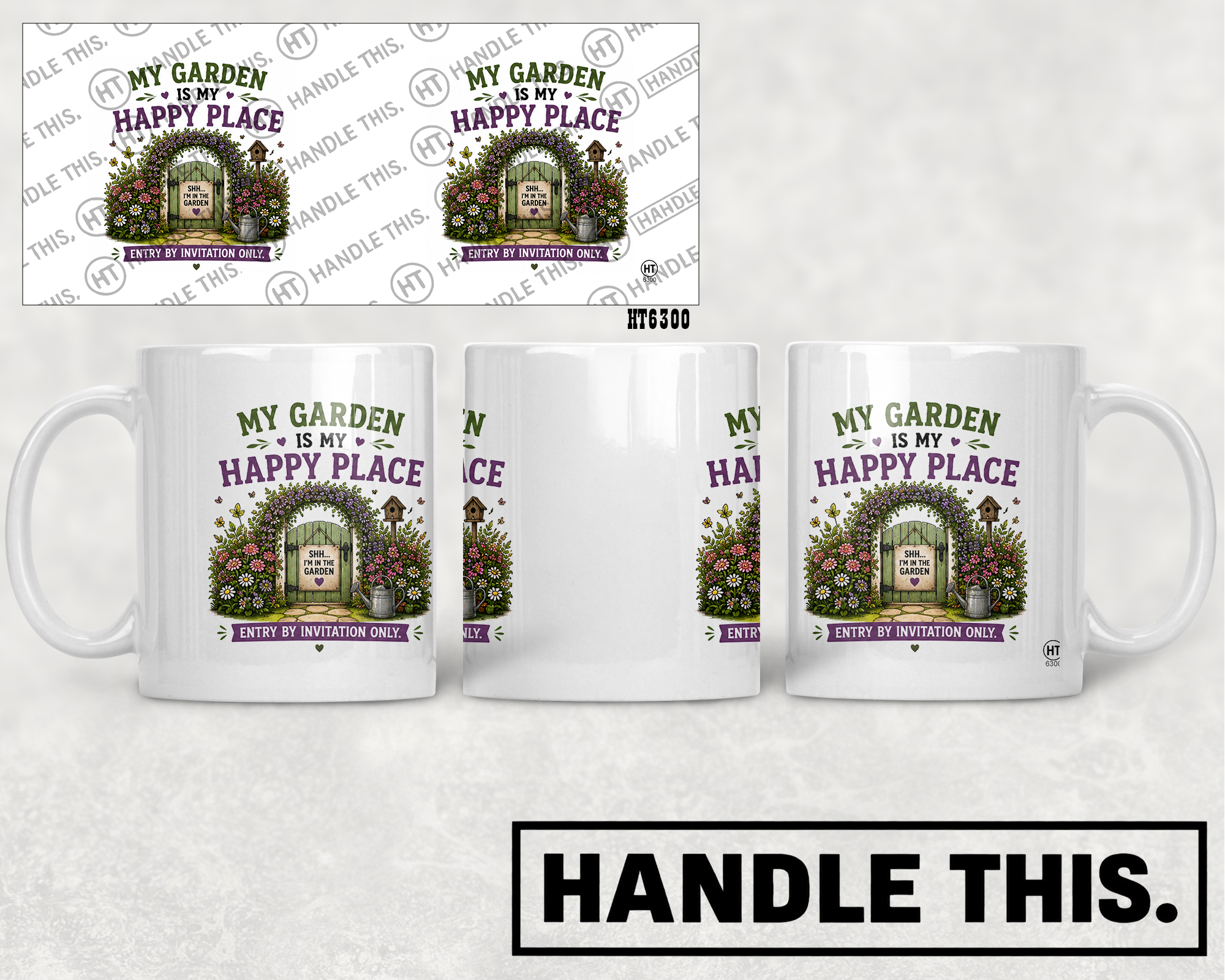 HT6300 My Garden Is My Happy Place mug mockup