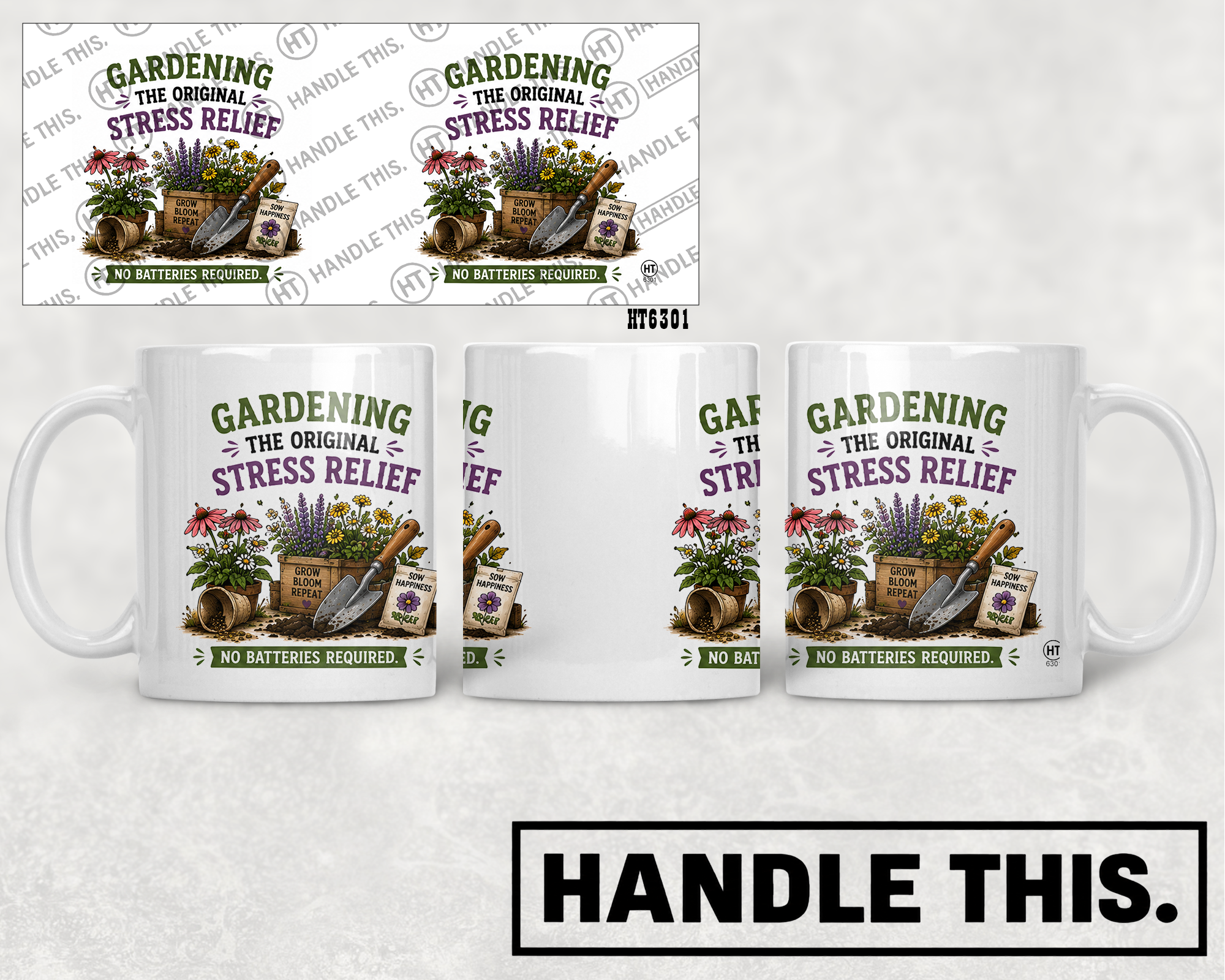 HT6301 Gardening The Original Stress Relief mug mockup