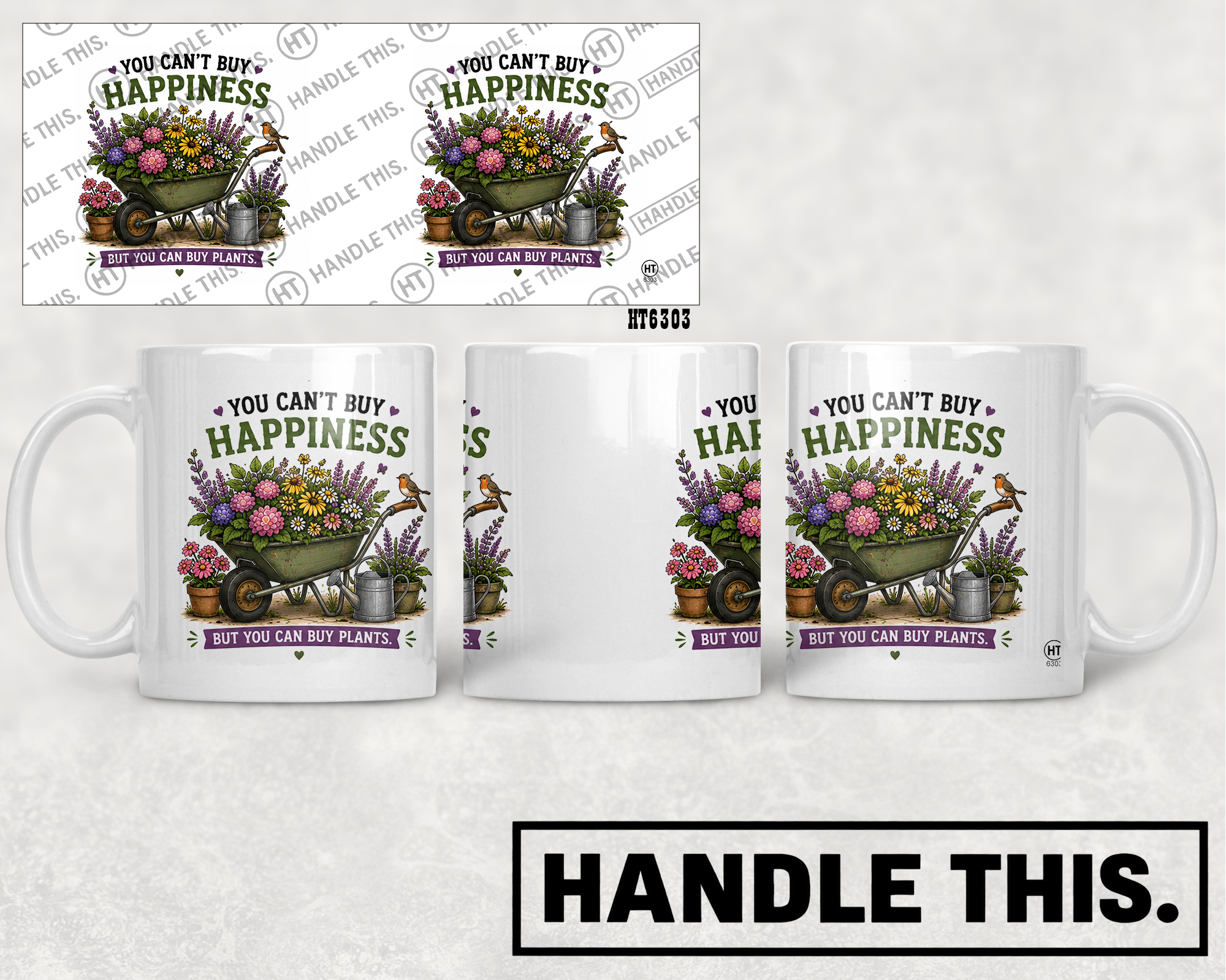 HT6303 You Cant Buy Happiness mug mockup