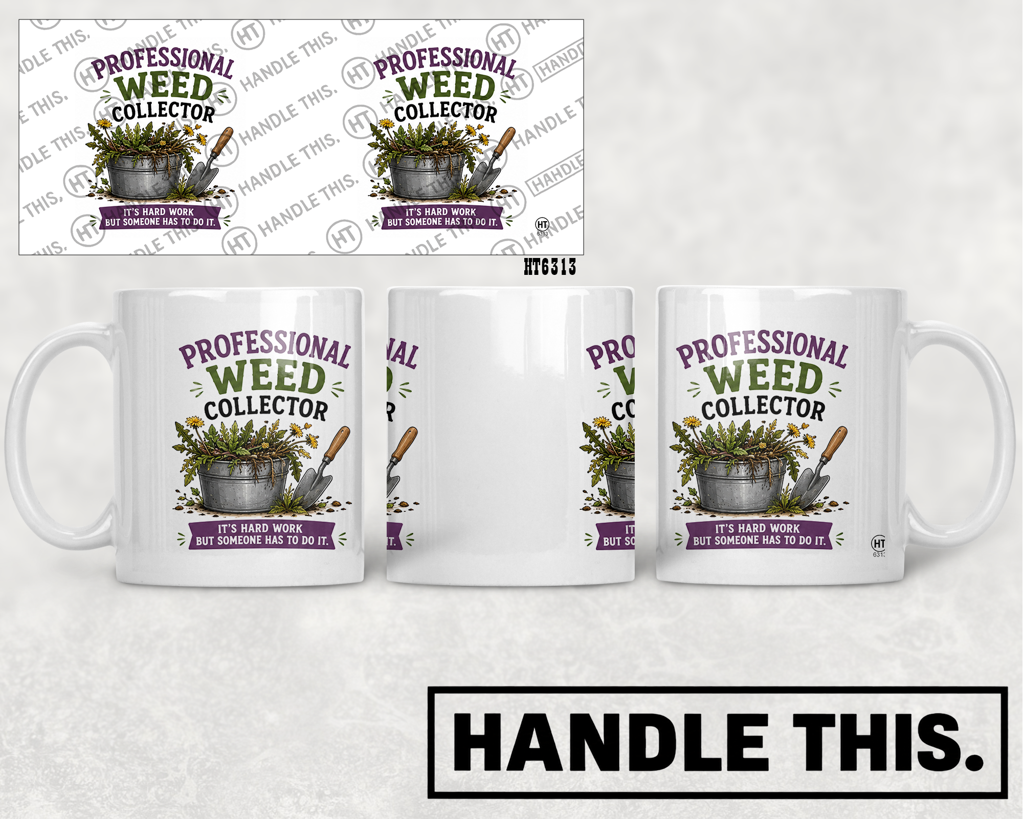 HT6313 Professional Weed Collector mug mockup
