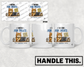 HT7009 I Work For Treats mug mockup
