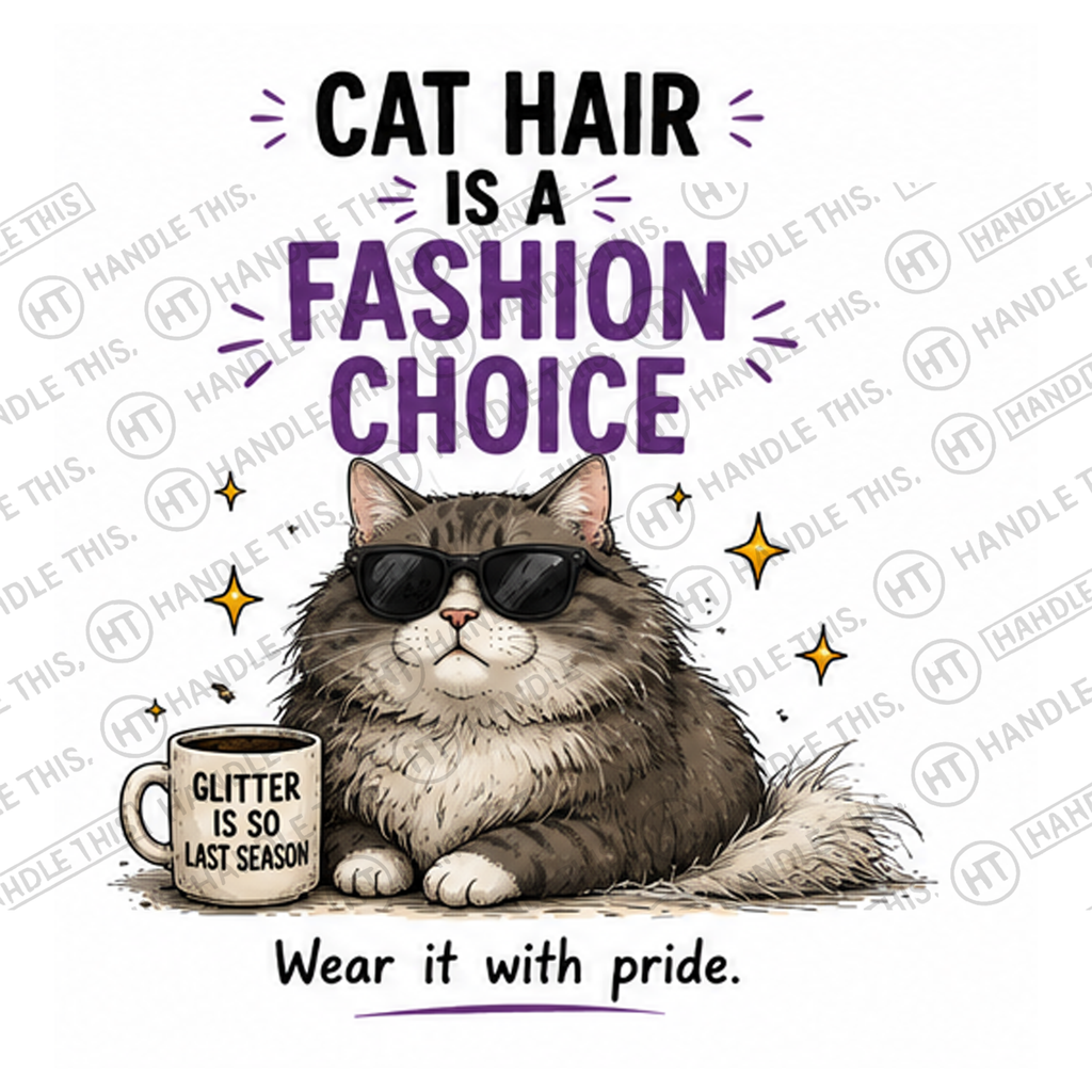 HT7010 Cat Hair Is A Fashion Choice watermarked artwork