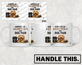 HT7035 Powered By Coffee And Dog Hair mug mockup