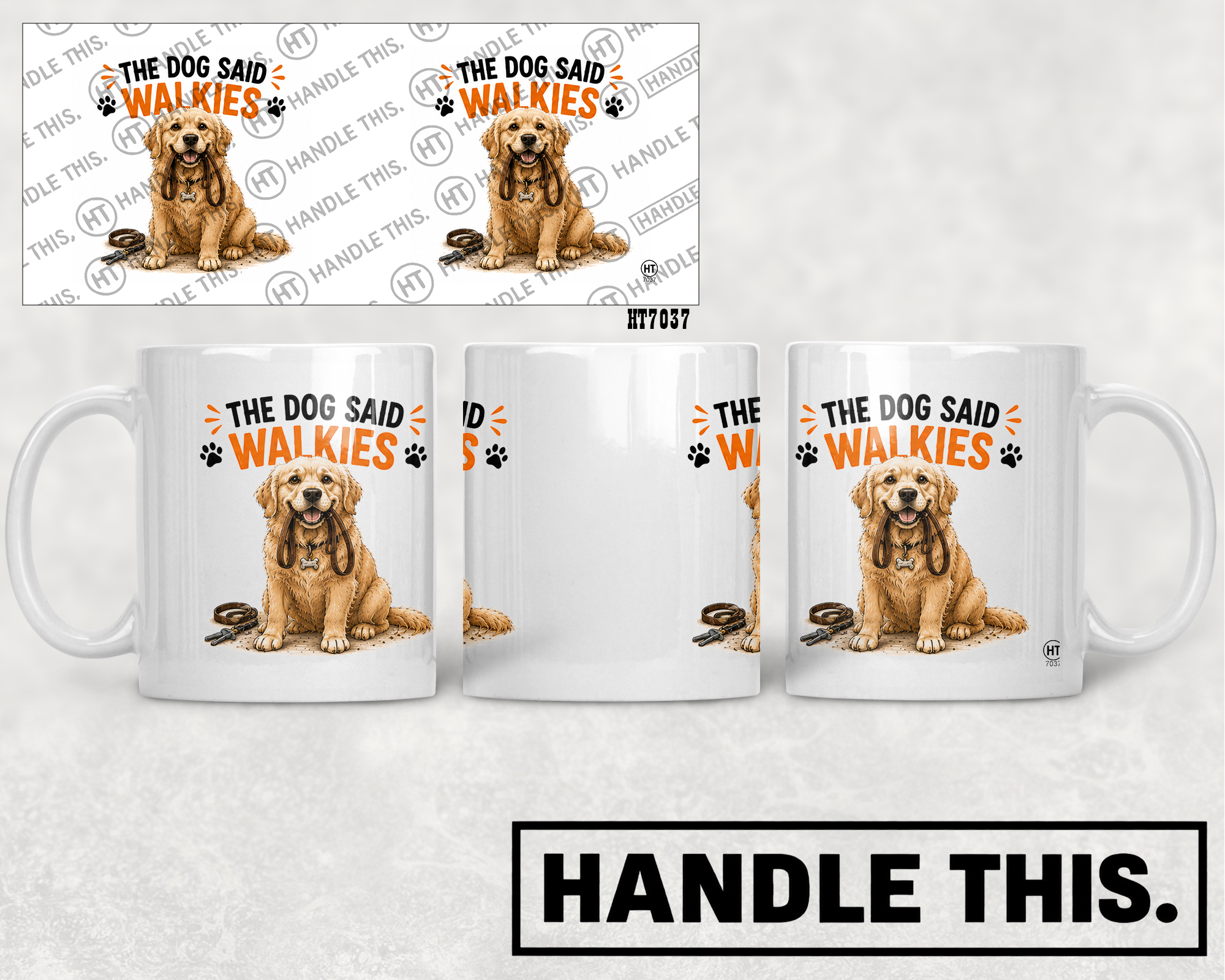 HT7037 The Dog Said Walkies mug mockup