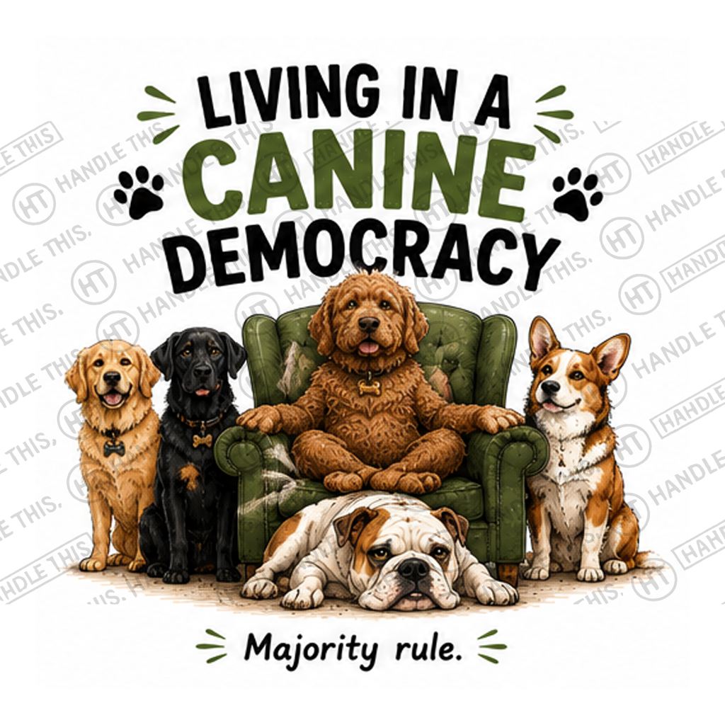 HT7038 Living In A Canine Democracy watermarked artwork