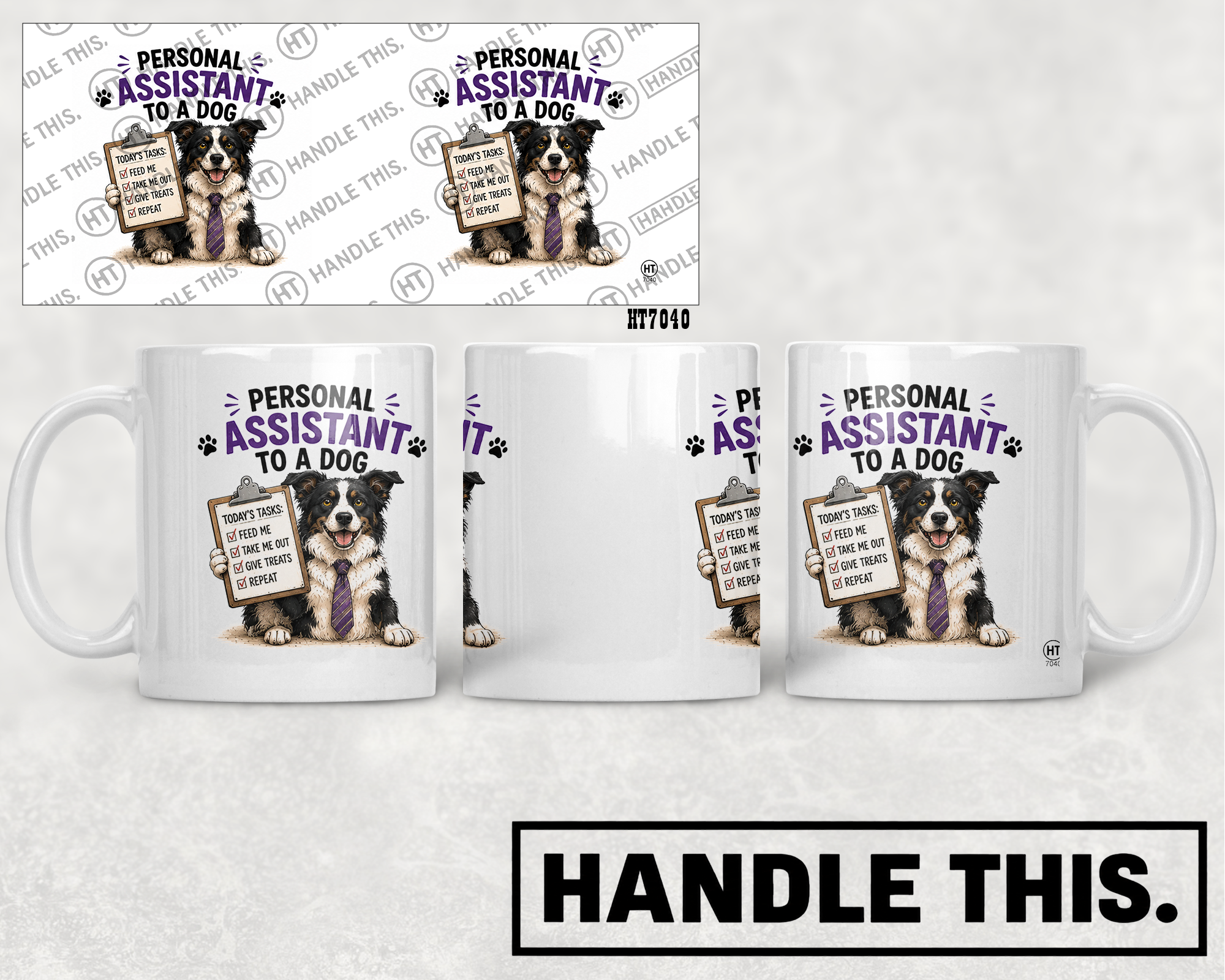 HT7040 Personal Assistant To A Dog mug mockup
