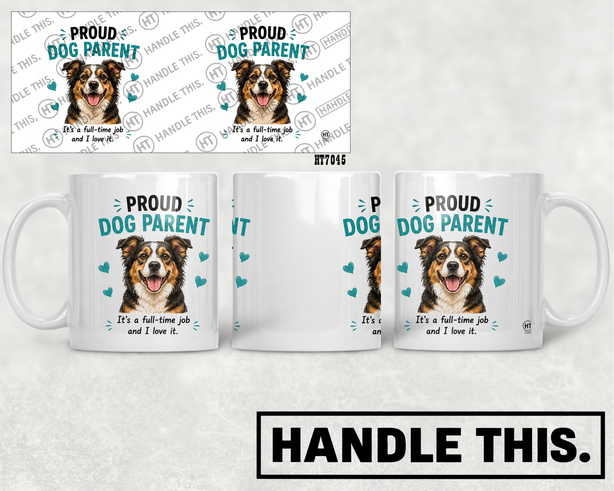 HT7045 Proud Dog Parent mug mockup
