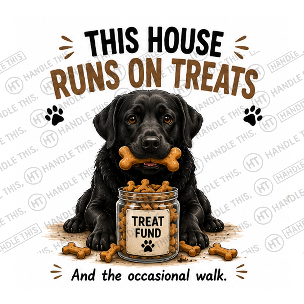 HT7050 This House Runs On Treats watermarked artwork