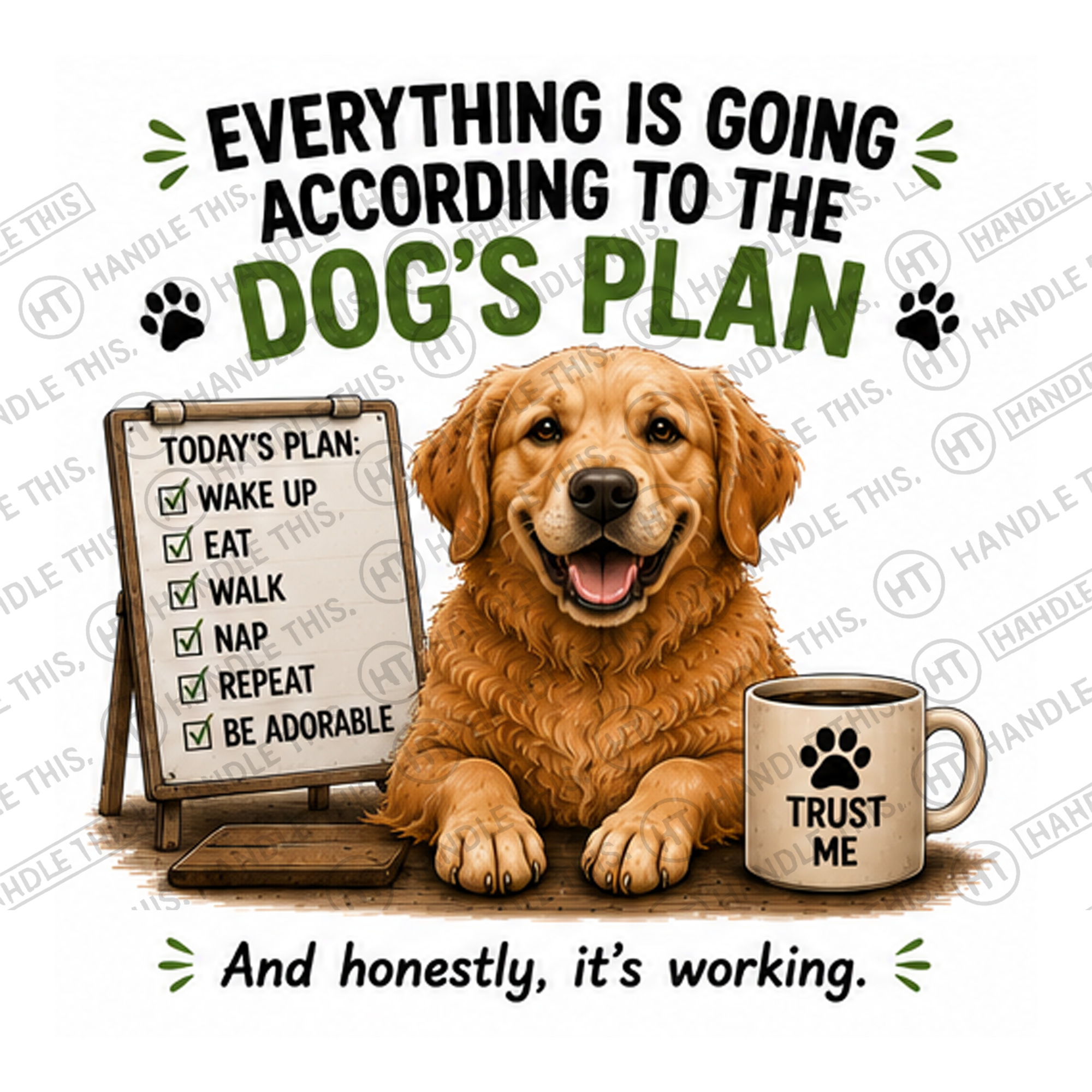 HT7059 Everything Is Going According To The Dogs Plan watermarked artwork