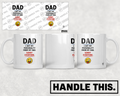 HT8001 Dad I Got My Personality From My Dad Sorry Everyone mug mockup