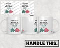 HT8011 Together We Make a Really Great Team mug mockup