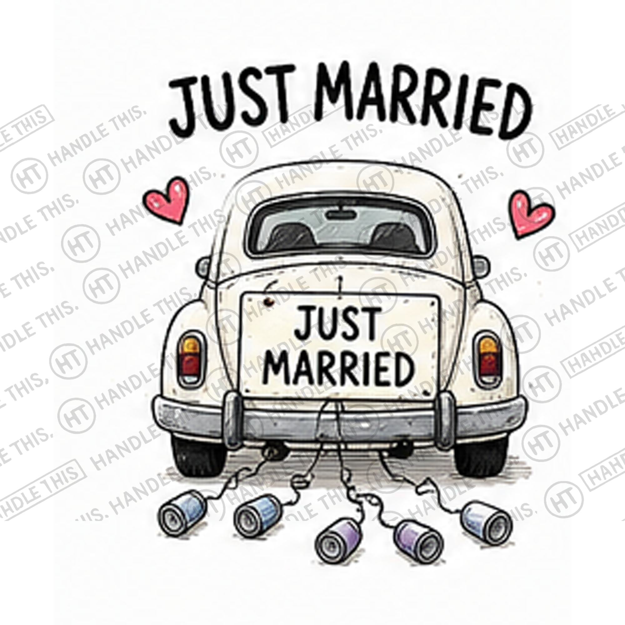 HT8036 Just Married Just O Married watermarked artwork