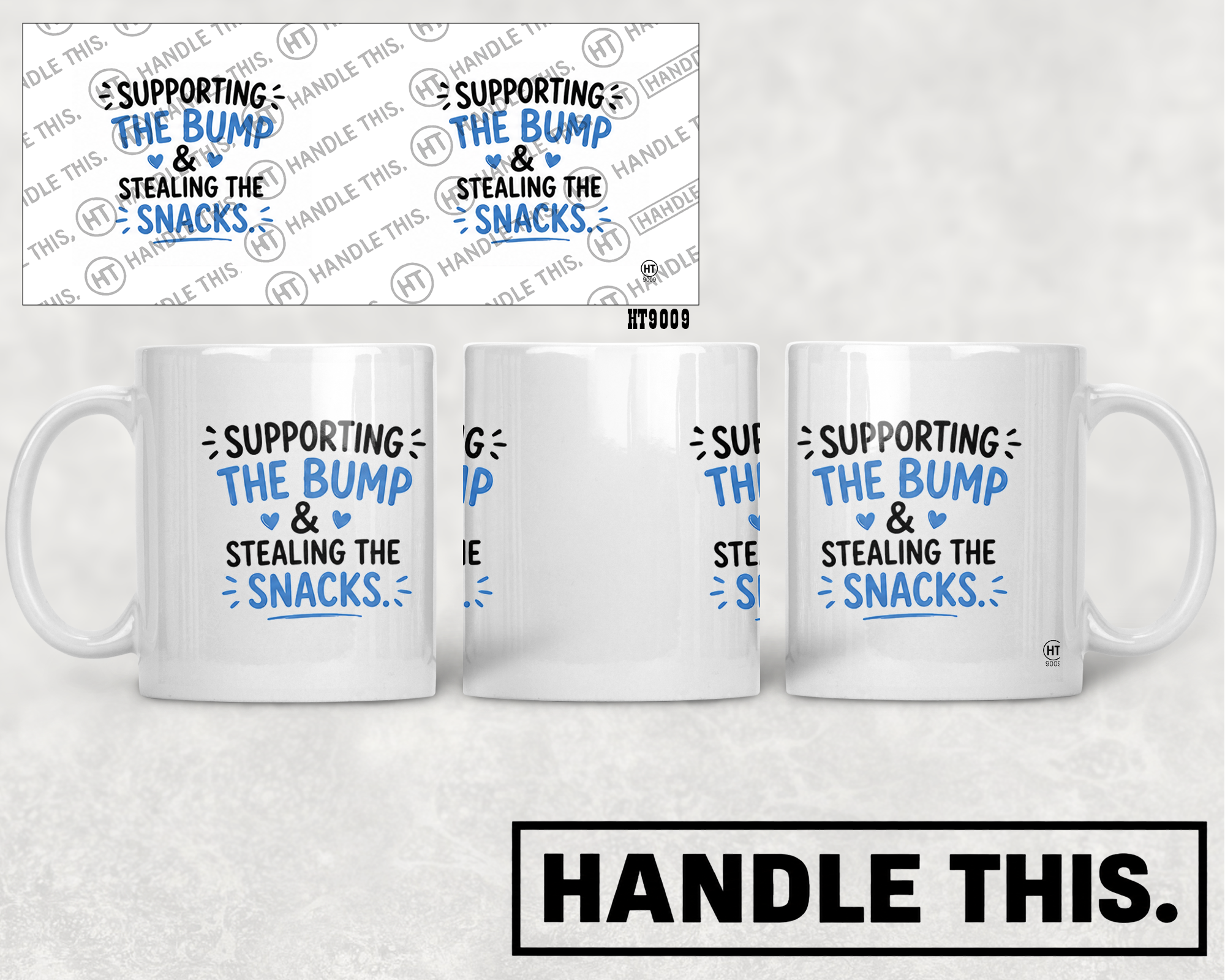 HT9009 Supporting Bump Stealing the Snacks mug mockup