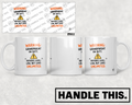 HT9012 Warning Grandparent on Duty Patience Level Low but Love Unlimited mug mockup