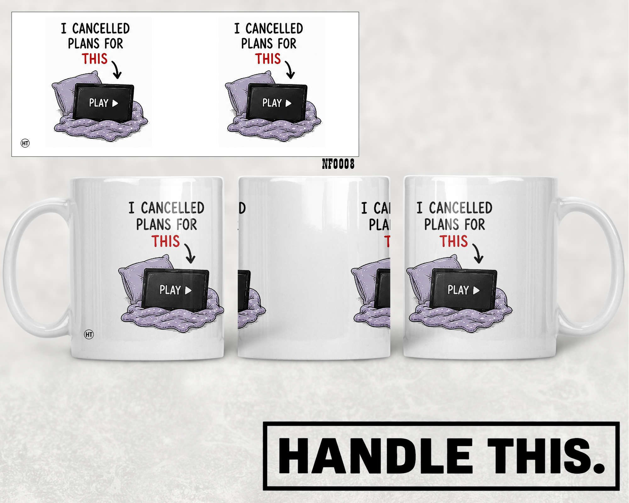 I Cancelled Plans For This Play Mug - Funny Couple Gift