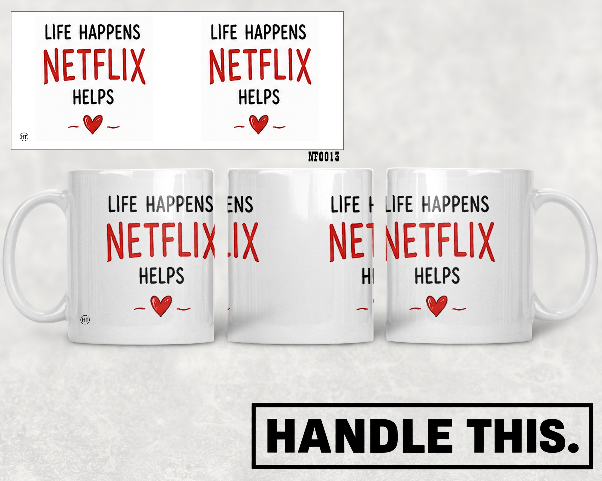 Life Happens Helps Mug - Funny Couple Gift