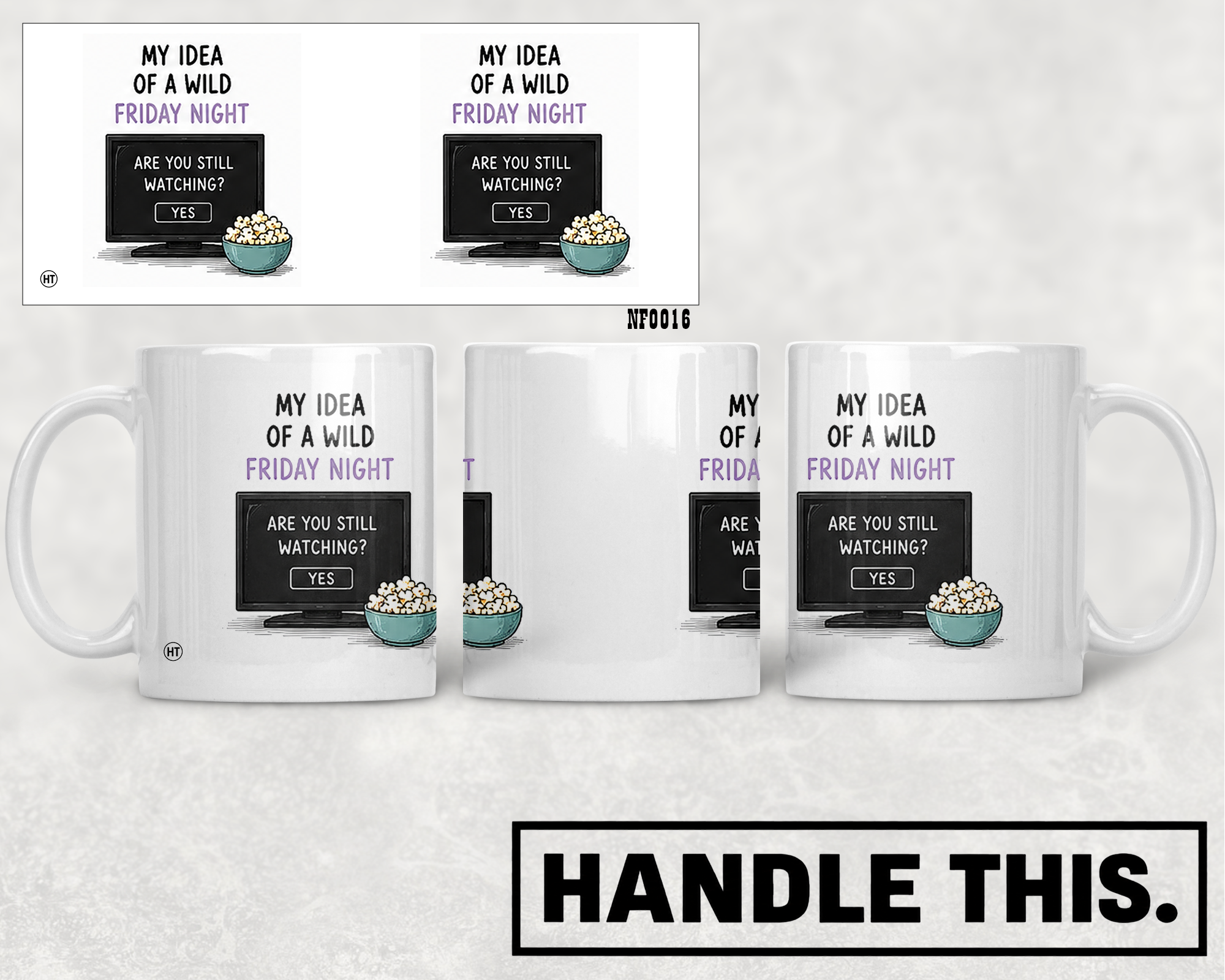 My Idea Of A Wild Friday Night Are You Mug - Funny Couple Gift