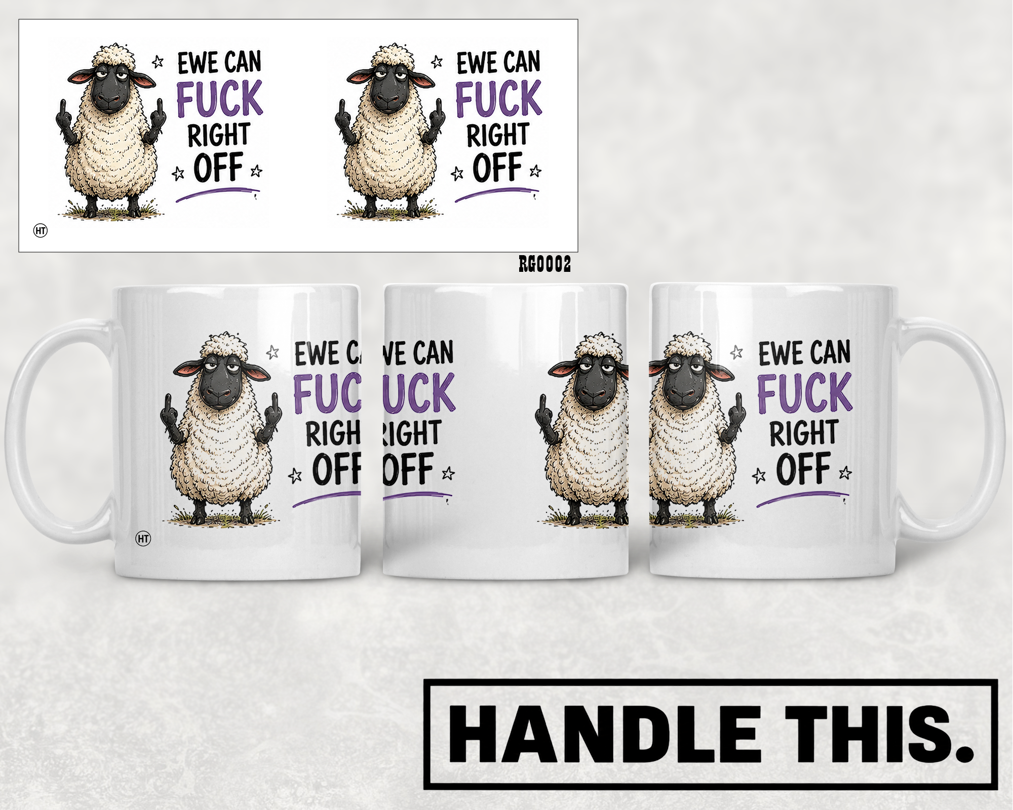 Ewe Can Fuck Right Off Mug - Funny Rude Gift