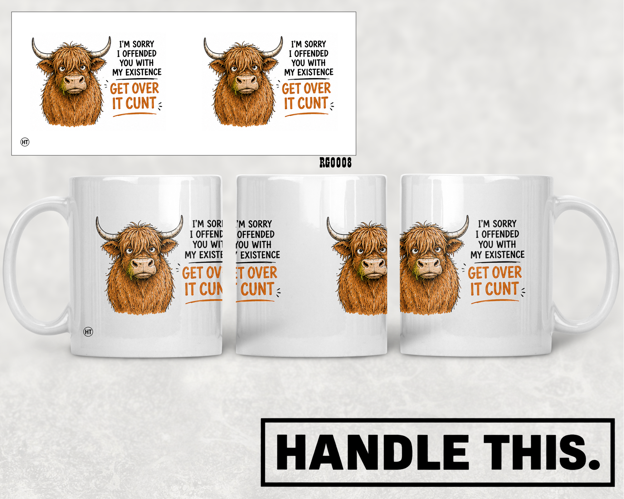 I'm Sorry I Offended You With My Existence Over Mug - Funny Rude Gift