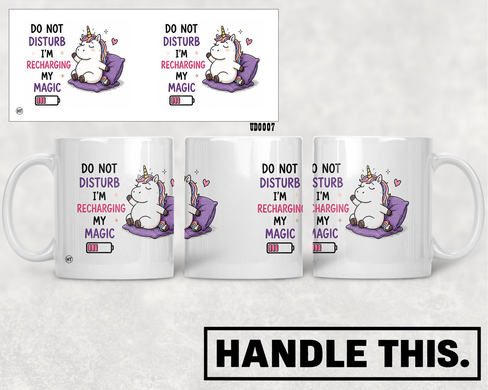 Do Not Disturb I'm Recharging My Magic Mug - Cute Gift