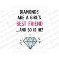 Diamonds Are A Girl's Best Friend And So Is Mug - Funny Couple Gift