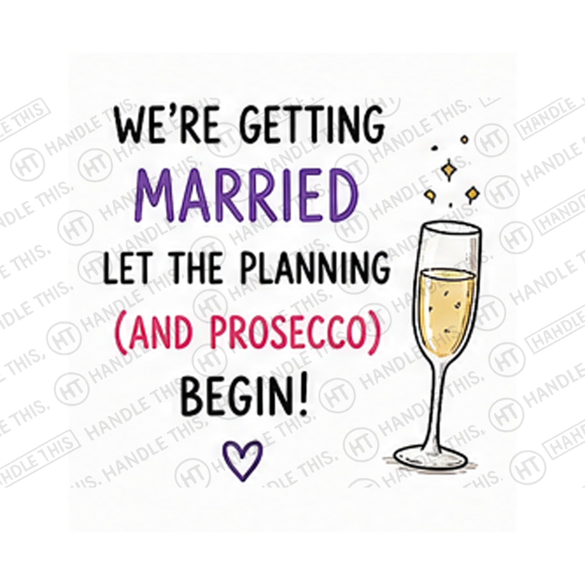 We're Getting Married Let The Planning And Prosecco Begin Mug - Funny Couple Gift