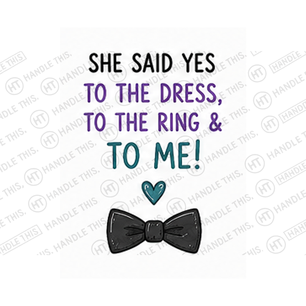 She Said Yes To The Dress To The Ring Mug - Funny Couple Gift