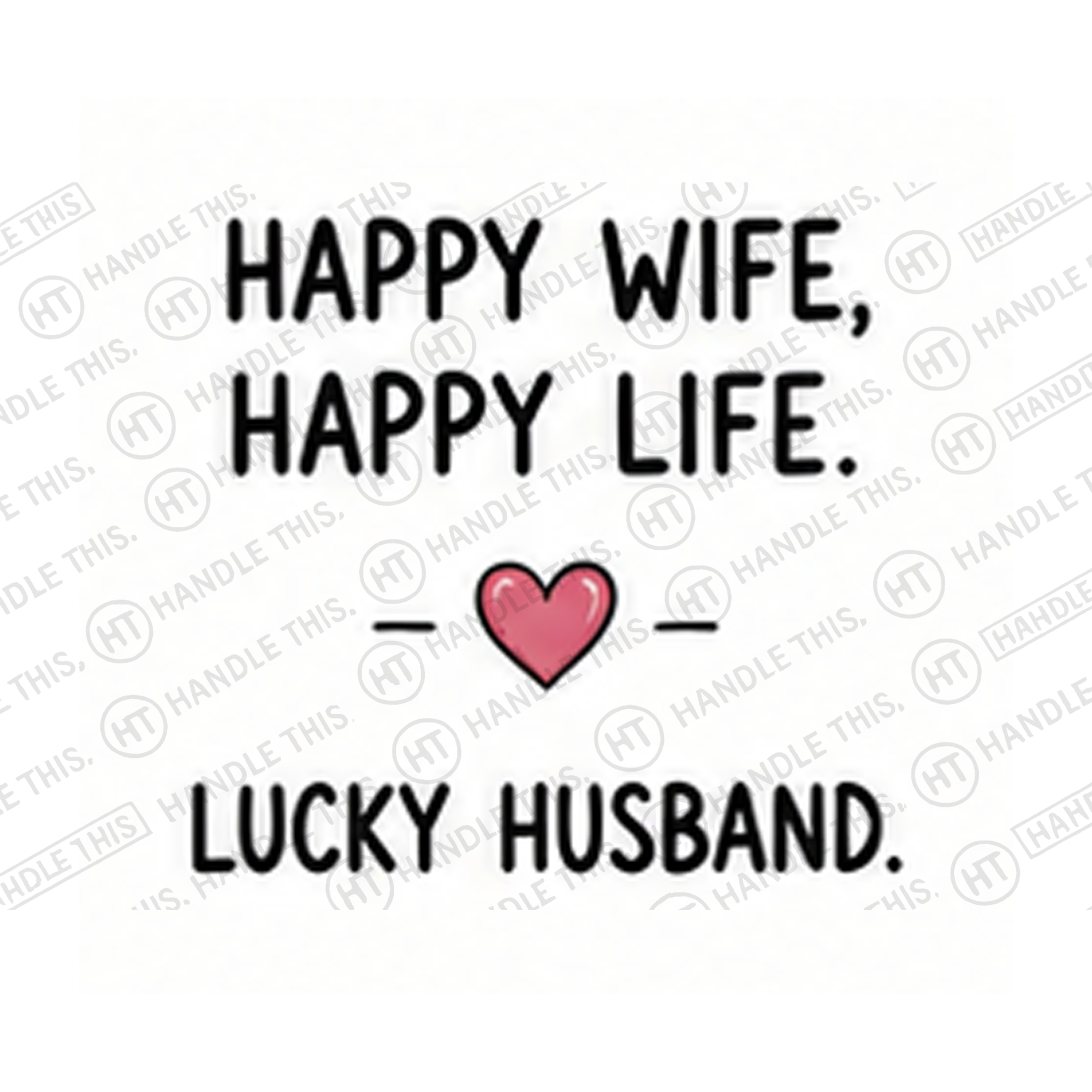 Happy Wife Happy Life Lucky Husband Mug - Funny Couple Gift
