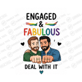 Engaged Fabulous Deal With It Mug - Pride Gift