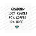 Grading 1000 0 Regret 900 0 Coffee 100 0 Mug - Office Humour Gift