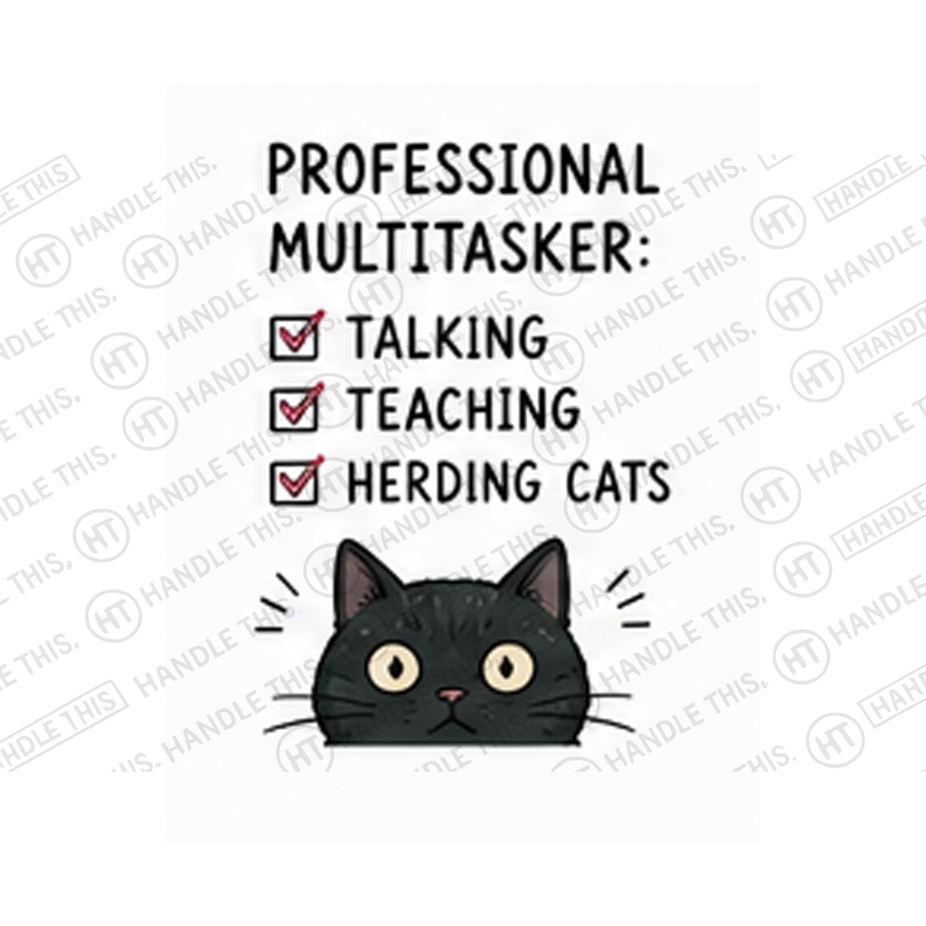 Professional Multitasker Talking Teaching Herding Cats Mug - Office Humour Gift