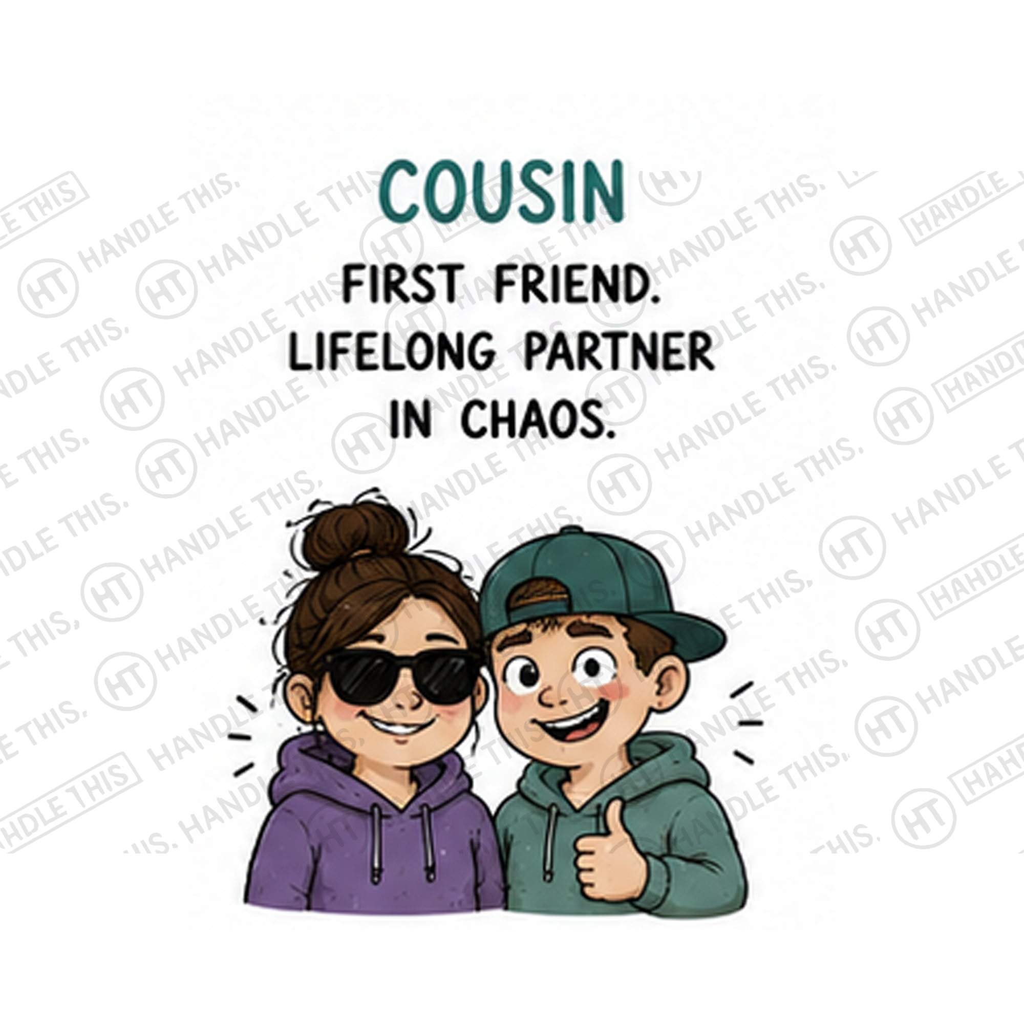 Cousin First Friend Lifelong Partner In Chaos Mug - Family Gift