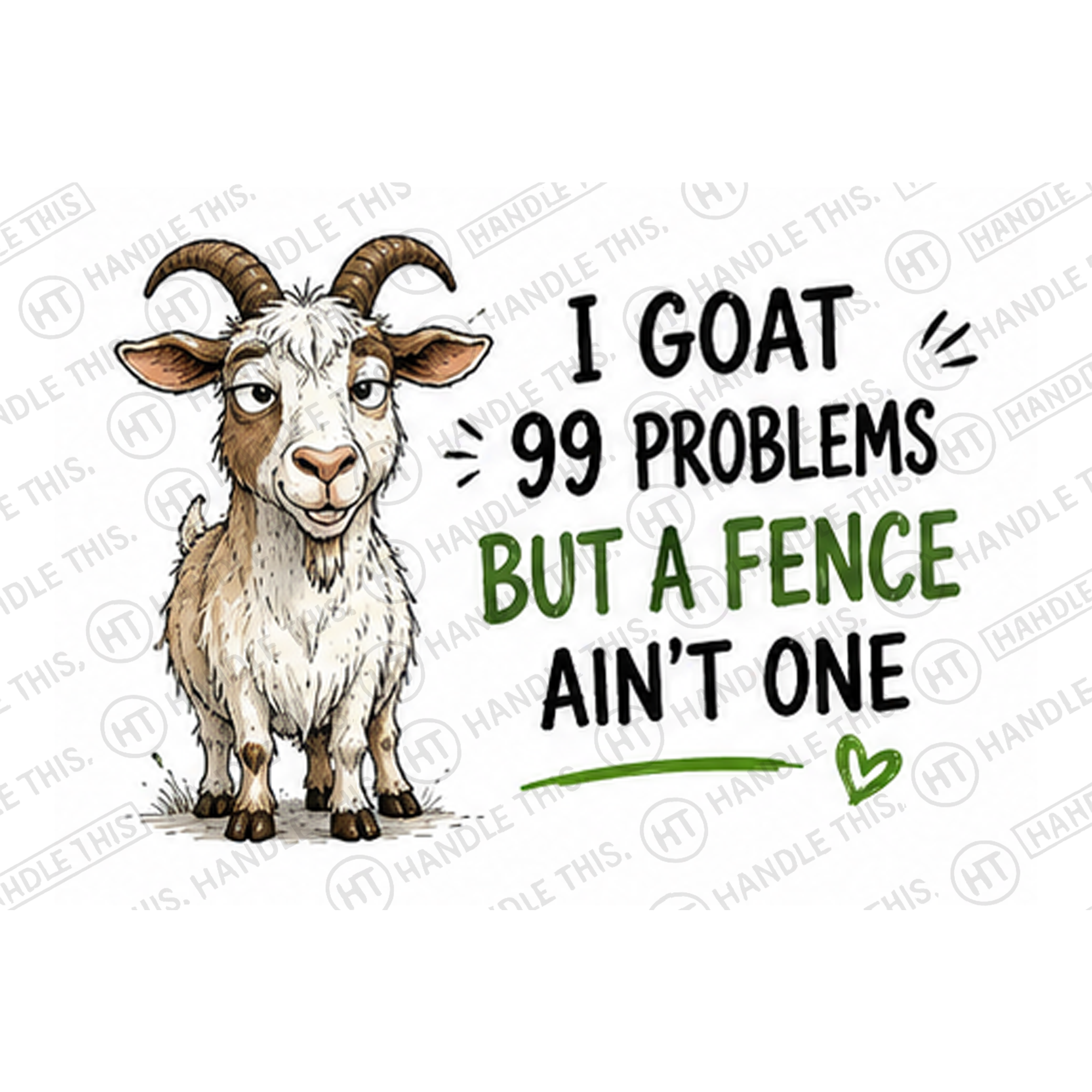 I Goat 99 Problems But A Fence Ain't One Mug - Funny Rude Gift