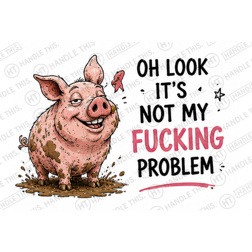 Oh Look It's Not My Fucking Problem Mug - Funny Rude Gift